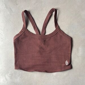 Free People FP Movement All Clear Cami Tank Chocolate Dark Brown
